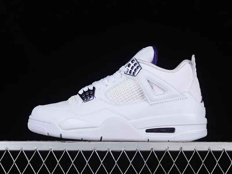 All categories Air Jordan Jordan series basketball shoes Air Jordan 4 OG version Air Jordan 4 "Court Purple" AJ4 Joe 4 white and purple full head layer CT8527-115